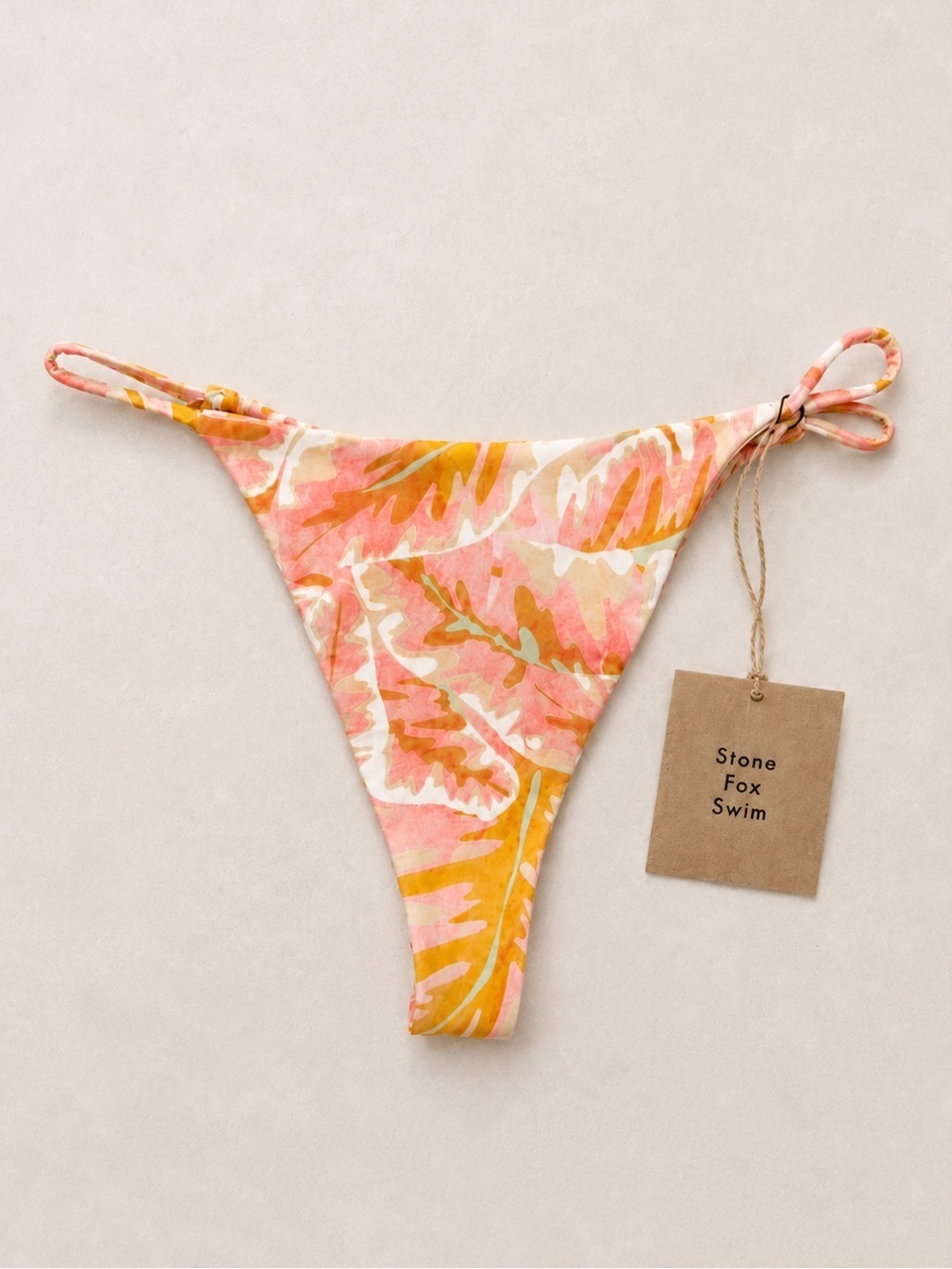 STONE FOX SWIM Isle Bikini Bottom in Hot Tropix
